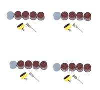 Giwnhvx 400pcs Disco levigatrice da 25 mm da 1 Pollice Disco di Levigatura 100-3000 Chicchi di Carta con Piastra di Tampone per Lucidatura Abrasiva 1+1/8 Pollice Strumento Rotante