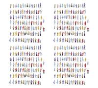 Giwnhvx 400pcs Persone Dipinte Persone per Modo di Treno (1 A 150)