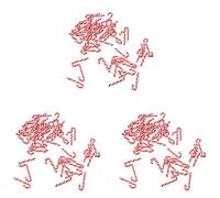 Giwnhvx 400Pcs Rosso e Bianco Fatto A Mano Natale Candy Cane In Miniatura Cibo Home Decor Clay Candy Cane Circa 3.2x1cm