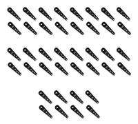 Giwnhvx 40PCS 37mm 25T Metallo Estensione Sterzo Servo Braccio Corno per RC Auto Crawler Parts, Nero