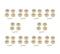Giwnhvx 40Pcs Heavy Duty Ottone Ruota Esagonale Adattatore Equilibrio Peso per AXIAL SCX24 90081 Aggiornamenti 1/24 RC Crawler Parti Auto