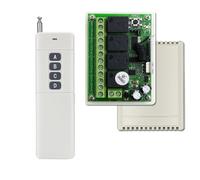 Giwnhvx 433MHz 12V 24V Modulo Relè Ricevitore+1000M Gamma Trasmettitore Interruttore Telecomando Senza Fili per Garage Luce Motore
