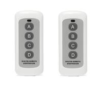 Giwnhvx 433MHZ Telecomando Senza Fili Bianco 4 Pulsanti Telecomando EV1527 Codice di Apprendimento Telecomando Senza Fili