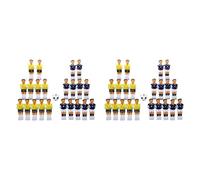 Giwnhvx 44Pcs Foosball Man Table Guys Man Soccer Player Parte Giallo+Royal Blue con palla