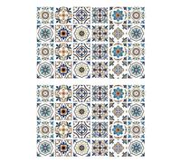 Giwnhvx 48 Pezzi Adesivo Anti- Autoadesivo Stufa da Cucina Alta Temperatura in Ceramica Adesivo Da Parete Impermeabile -S