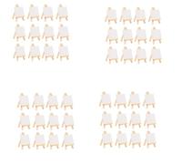 Giwnhvx 48 Pezzi Seria Artisti Mini Cavalletto +3 Pollici X3 Pollici Mini Tela Set Pittura Bambini Artigianato Fai Da Te Disegno Cavalletto Da Tavolo per La Scuola