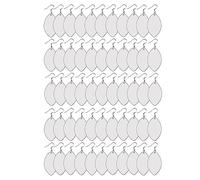 Giwnhvx 48 supporti per orecchini per sublimazione in MDF. Orecchini per sublimazione a forma di pallone da calcio, doppio lato con ganci per orecchini.