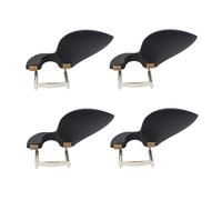 Giwnhvx 4pcs 3/4 4/4 violino mentoniera in legno con staffa standard nero