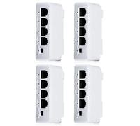 Giwnhvx 4Pcs 4 Porte 1 a 3 Porte PoE Extender Passivo Cascadable IEEE802.3Af 100Mbs per Trasmissione IP Ripetitore Interruttore NVR IP