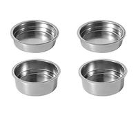 Giwnhvx 4PCS 51mm Acciaio Inox Macchine Da Caffè Pressurizzato Filtro Cestello Polvere Cestino Caffè Senza Fondo Filtro Portafiltro