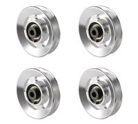 Giwnhvx 4pcs 88mm Alluminio Cuscinetto Puleggia Ruota Cavo Attrezzatura Palestra Parte