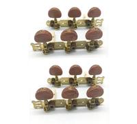Giwnhvx 4Pcs Chitarra Classica Tuning Pegs Chiavi Machine Heads 3L3R Accessori per Chitarra Professionale Parti di Chitarra, Rosso-