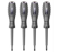 Giwnhvx 4Pcs Digitale Tester di Tensione Penna AC Senza Contatto Induzione Matita Voltmetro Rilevatore di Potenza Cacciavite Elettrico
