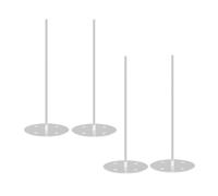 Giwnhvx 4pcs espositore per ciambelle in acrilico trasparente per tavolo da dessert, supporto per bagel, per feste, Natale, compleanno