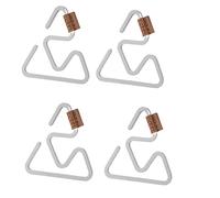 Giwnhvx 4PCS Triangolo Gancio Gancio Guanti da Campeggio Esterna Guanti da Arrampicata Clip di Sicurezza Tenda da Campeggio Luce Gancio Corda Fibbia Multifunzionale Gancio Integ
