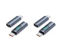 Giwnhvx 4PCS USB C Display LED PD 100W a femmina tester di potenza veloce, USB-C Charger Monitor Extender Adapter