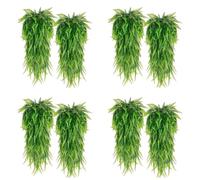 Giwnhvx 4X 33 Pollici Persiano Felce Foglie Vite Camera Decorazione Appeso Pianta Artificiale Foglia Erba Festa di Nozze Balcone Decorazione