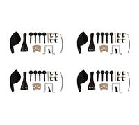 Giwnhvx 4X 4/4 Ebano Violino Parti Cordiera Pioli Mentoniera Acero Ponte Set