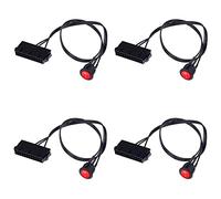 Giwnhvx 4X 50 cm di stagno di rame 24 Pin ATX PSU PC Alimentazione Tester di Avviamento Ponticello