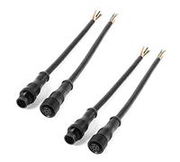 Giwnhvx 4X 8 Pin M/F Plug impermeabile cavo connettore nero
