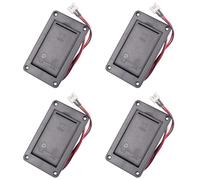 Giwnhvx 4X 9V Chitarra Pick-up Coperchio della Batteria Scatola di Tenuta della Batteria di Immagazzinaggio per Chitarra Elettrica Accessorio per Bass