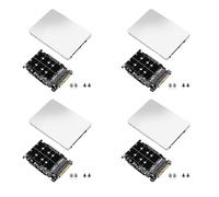Giwnhvx 4X Adattatore da SSD M.2 Un U.2 Adattatore 2In1 M.2 NVMe E -Bus NGFF da SSD Un PCI-E U.2 SFF-8639 Convertitore PCIe M2, con Shell