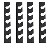 Giwnhvx 4X Appendiabiti in Legno per Cappellino da Baseball, Decorazione Per Interni, Organizzatore in Legno Poco Ingombrante con Scaffale di Presentazione Nero