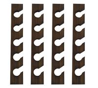 Giwnhvx 4X Appendiabiti in Legno per Cappellino da Baseball, Decorazione Per Interni, Organizzatore in Legno Poco Ingombrante con Mensola Per Display Imitazione Colore Noce