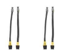 Giwnhvx 4X ATX 4 Pin a Scheda Madre CPU 8 (4 + 4) Pin EPS 12V Convertitore Adattatore Estensione Intrecciato Guainato