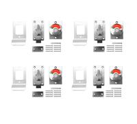 Giwnhvx 4X Bagno WC Indicatore Privacy Dead Bolt serratura serratura della porta vacante impegnato