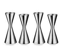 Giwnhvx 4x Bar Jigger Doppio Cocktail Jigger Bar Misura Strumenti Da Bar 30 / 60Ml, 30 / 45Ml Agitatore per Cocktail Bar