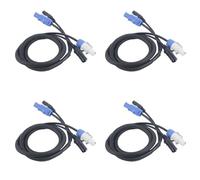 Giwnhvx 4X Cavo Powercon Combinazione di Presa Powercon e Linea di Segnale XLR per il Transito del Segnale di Collegamento di Alimentazione Luminosa (B)