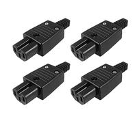 Giwnhvx 4X Connettore/Adattatore di Alimentazione Presa di Uscita IEC320 C15 Nero AC 250V 10A