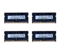 Giwnhvx 4X DDR3 8GB Laptop RAM Memoria 1600Mhz PC3-12800 1.35V 204 Pin SODIMM Supporto Dual Channel per AMD Laptop Memory