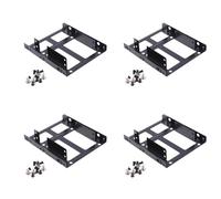 Giwnhvx 4X Doppio Strato SSD Telaio In Metallo 2.5 a 3.5 Interno Computer SSD Hard Disk Doppio Convertitore Desktop Adattatore Supporto
