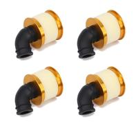 Giwnhvx 4X Filtro Aria Ponge In Lega di Alluminio Aperto 04104 per 1/10 RC Hobby Model Nitro Car,