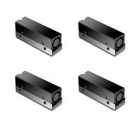 Giwnhvx 4X M.2 SSD NVMe Dissipatore di Calore M2 2280 Disco A Stato Solido Radiatore di Circolazione Aria con Ventola Dissipatore di Calore In Alluminio Pad
