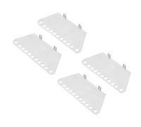 Giwnhvx 4X Metallo Pedale Piastra Laterale Slider per MN D90 D91 D99S MN99S 1/12 RC Auto Aggiornamento Parti Accessori