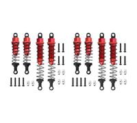 Giwnhvx 4X Metallo Riempito E Posteriore Ammortizzatore per 1/12 12428 12423 Auto Pezzo di Aggiornamento di Un Livello Robot, Rosso