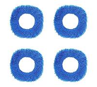 Giwnhvx 4X Mop Monouso, Tamponi in Microfibra Di Ricambio Durevoli Lavabili Panno Antipolvere per Aspirapolvere Asciutto E Bagnato, Blu