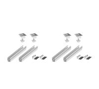 Giwnhvx 4X Pannello Solare Staffa di Montaggio Guide Morsetto Modulo di Montaggio Montaggio FV Solare Alimentatori Solari Tetto Trapezoidale 35mm