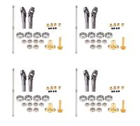 Giwnhvx 4X per B-1 B-14 B-24 B24 C14 C-14 1/16 Camion RC Auto Aggiornamento Metallo Albero di Trasmissione Ponte di Velocità Assale Kit Metallico