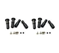 Giwnhvx 4x per D12 1/10 RC Auto Parti di Aggiornamento Metallo 5mm Mozzo Ruota Anteriore Esagonale Adattatore Combinatore & Asse Posteriore Albero Adattatore, A