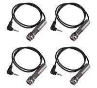 Giwnhvx 4X Pickup Chitarra Piezoelettrico Presa Pin Adattatore per Chitarra Stereo per Strumenti