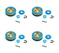 Giwnhvx 4X Puleggia in Metallo 18T 300054450 per XV-01 XV01 TA06 1/10 Auto Aggiornamenti Parti Accessori