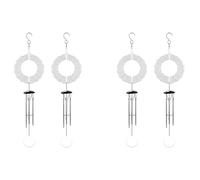 Giwnhvx 4X Sublimazione Wind Spinner Blanks DeCor Outdoor, Campanelli Eolici con 4 Tubi in Alluminio Spesso, per Mamma Donne