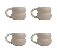 Giwnhvx 4X Tazza di Ceramica Carino Tazza di Caffè Nordic Home Decor Arte Fatta A Mano Latte Tazza di Tè Casa Drinkware Coppia