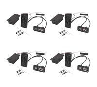 Giwnhvx 4X Violino Elettrico Pickup Piezo Preamplificatore Accessorio con Active Tone System Ottone