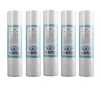 Giwnhvx 5 filtri di ricambio per sedimenti d'acqua (5 micrometri) cartucce da 6,3 x 25,4 cm