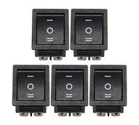 Giwnhvx 5 interruttori a bilanciere a 6 terminali, 3 posizioni, on/off/on, DPDT, 16 A, 250 V AC, 20 A, 125 V CA